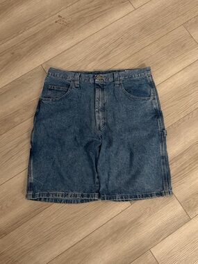 Vintage Wrangler Carpenter Shorts with light wash